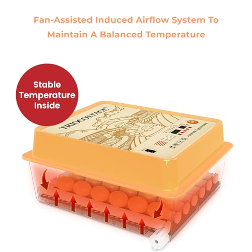 24 Incubator with Automatic Turner, Temperature and Humidity Display and Control N445262