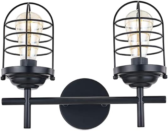 Black Vanity Light Wall Sconce W356