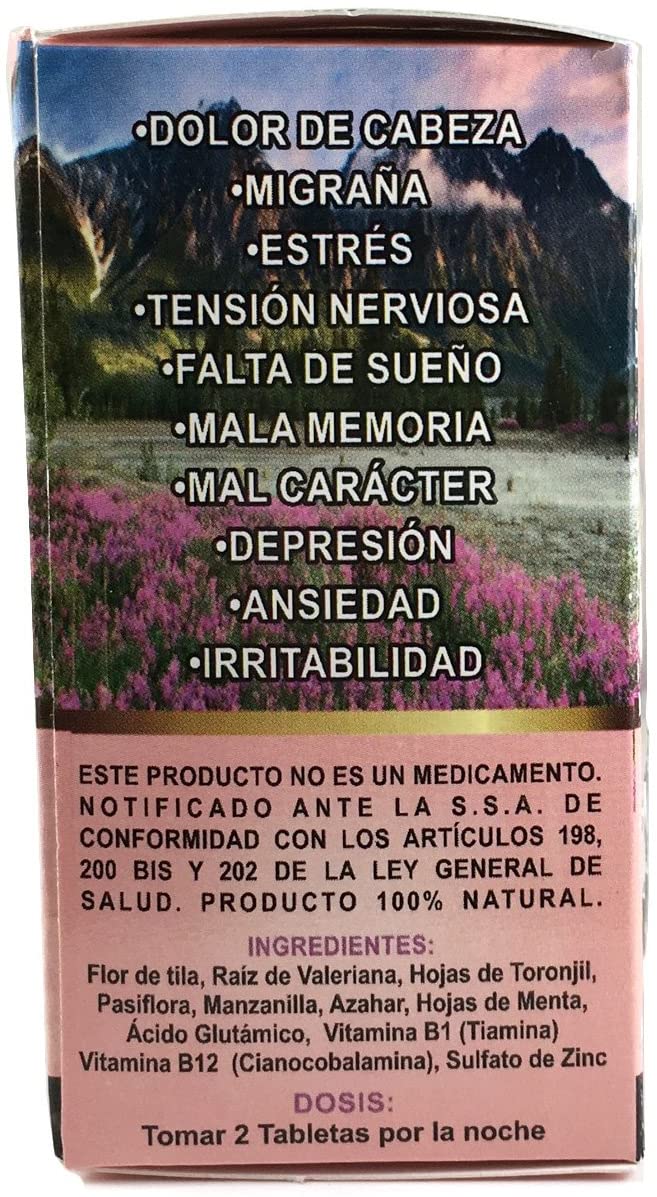 2 Cajas Me Vale Madre 60 Caps. Each Box Headache Migraine & Stress A286166
