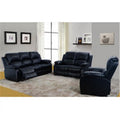 Bonded Leather Sofa, Black - 3 Piece G188