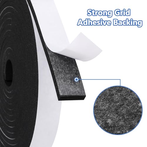 16Feet White Foam Weather Stripping Seal H976369
