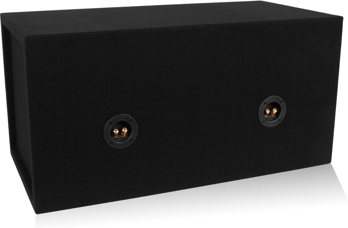 Dual 12-inch Car Subwoofer Box Sealed MDF J637288