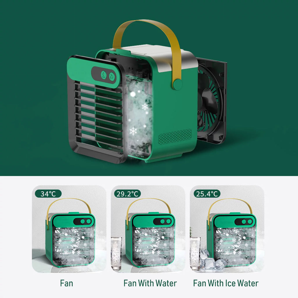 Air Conditioner Fan 180mL 3 Speeds USB Air Cooler Humidifier T475603