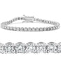 14K White Gold Plated Tennis Bracelet B492956