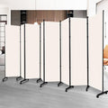 Folding Room Divider with Lockable Wheels F639