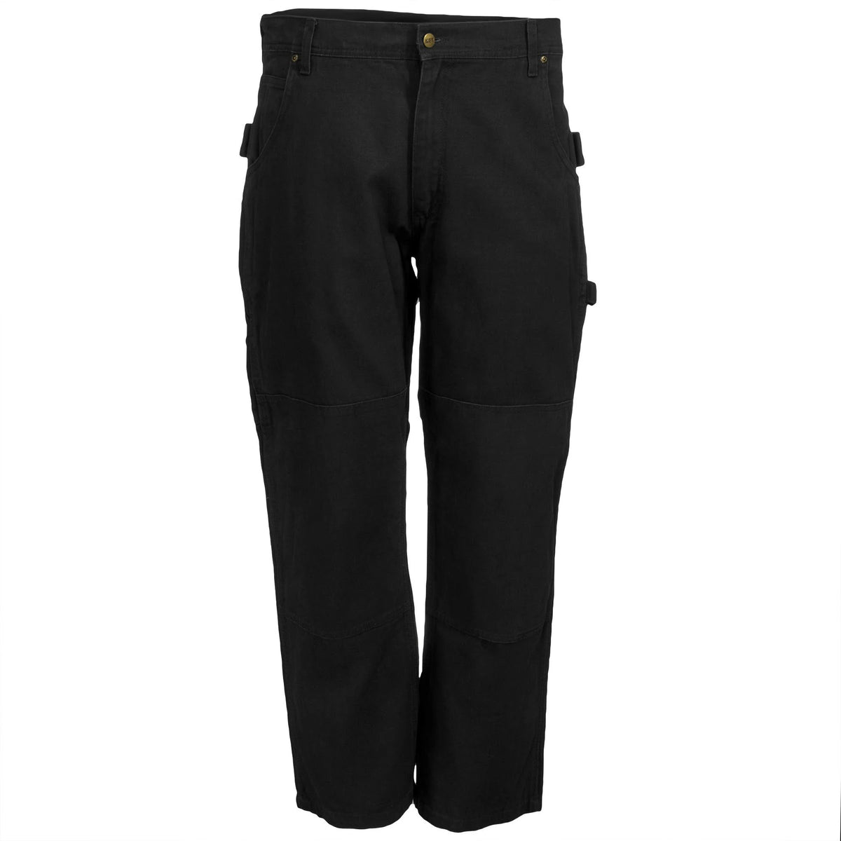Black Double Knee Duck Dungaree R440