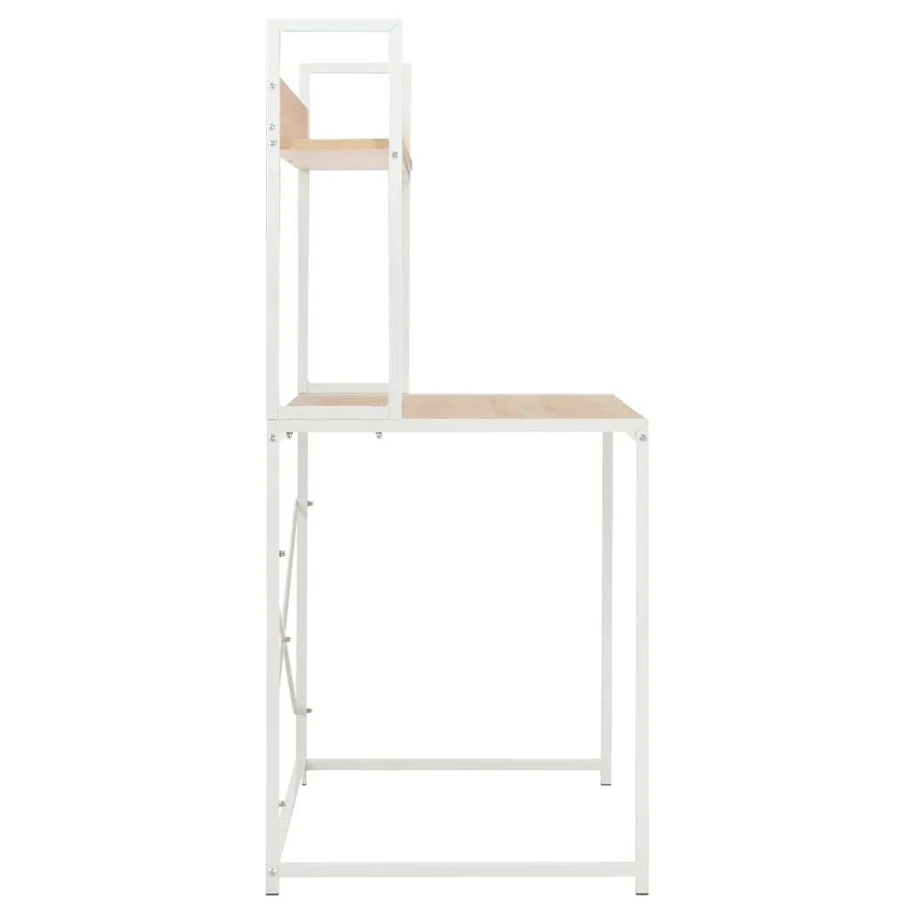 White and Oak Computer Desk K36911
