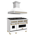 48 Dual Fuel Range and Range Hood in Stainless Steel Z176753