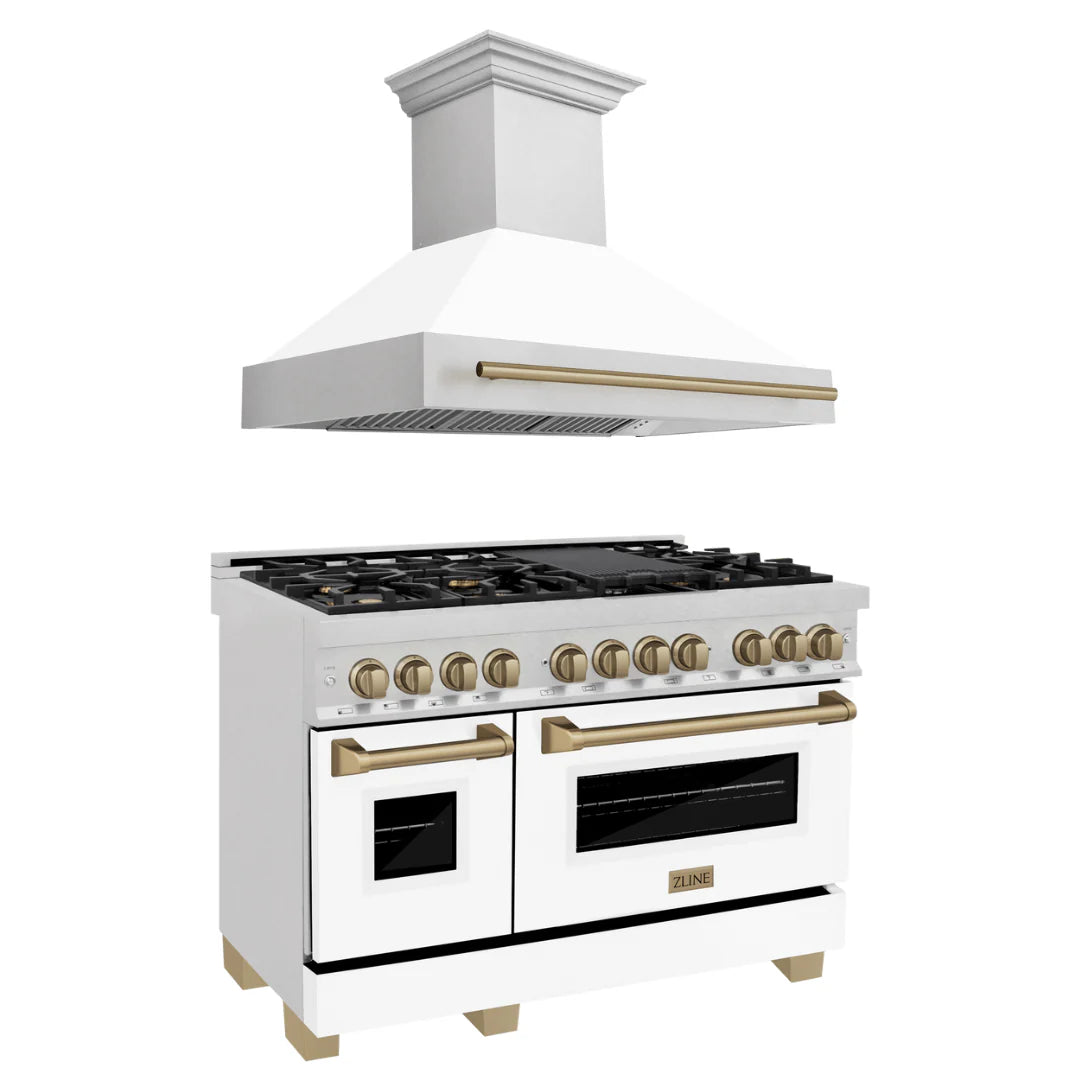 48 Dual Fuel Range and Range Hood in Stainless Steel Z176753