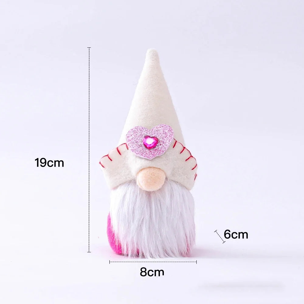 2pcs Handmade Gnome Plush Scandinavian Tomte Decor Table Elf Dolls Ornaments D9673
