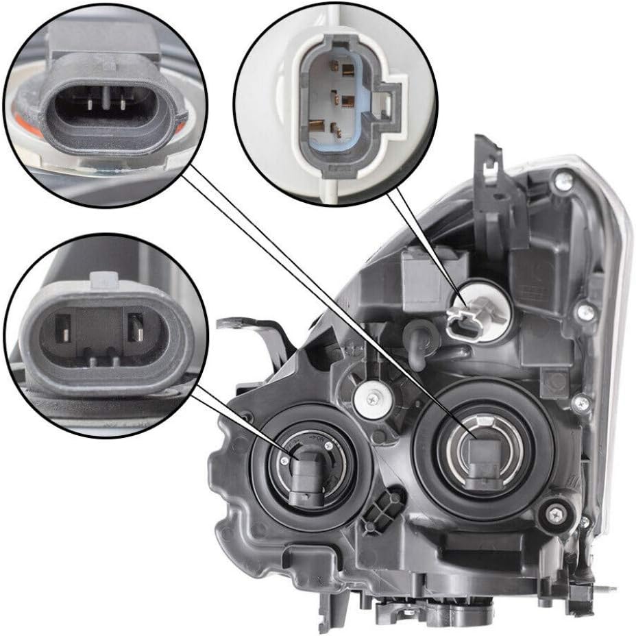 Nissan Rogue Headlight Assembly 2009 2010 Driver Side Halogen X5692