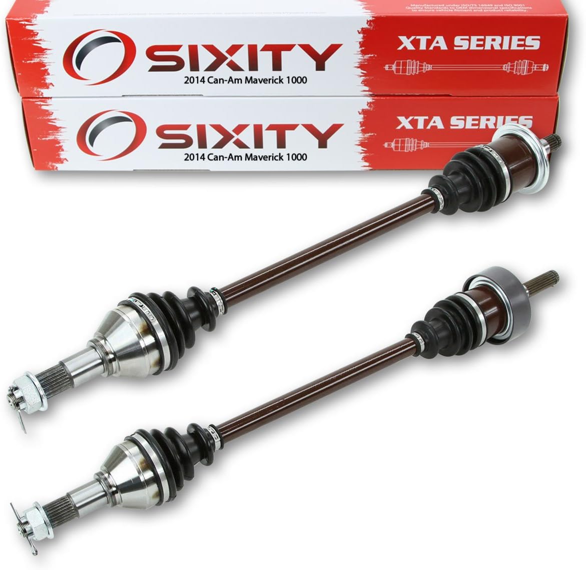 Front Left Right Axles Pair for Can-Am Maverick 1000 4X4 I2977