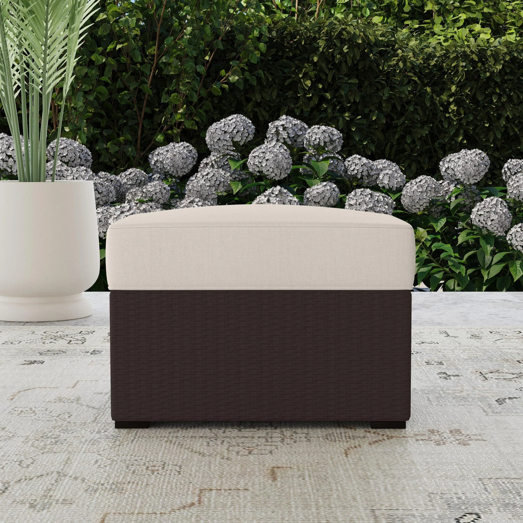 Brown Outdoor Ottoman C363890