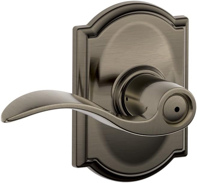Matte Black Bed & Bath Privacy Door Lever Pack of 2 E178