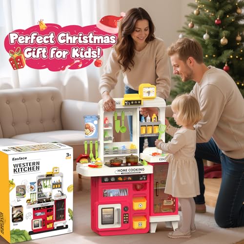 68 PCS Toddler Kitchen Playset with Light & Sound V921
