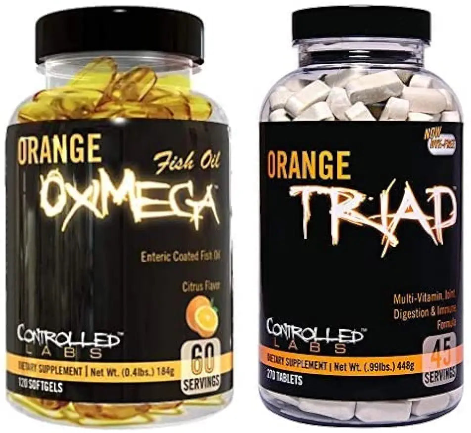 Orange Triad 45 Servings and Orange Oximega Fish Oil 120 Count E627342