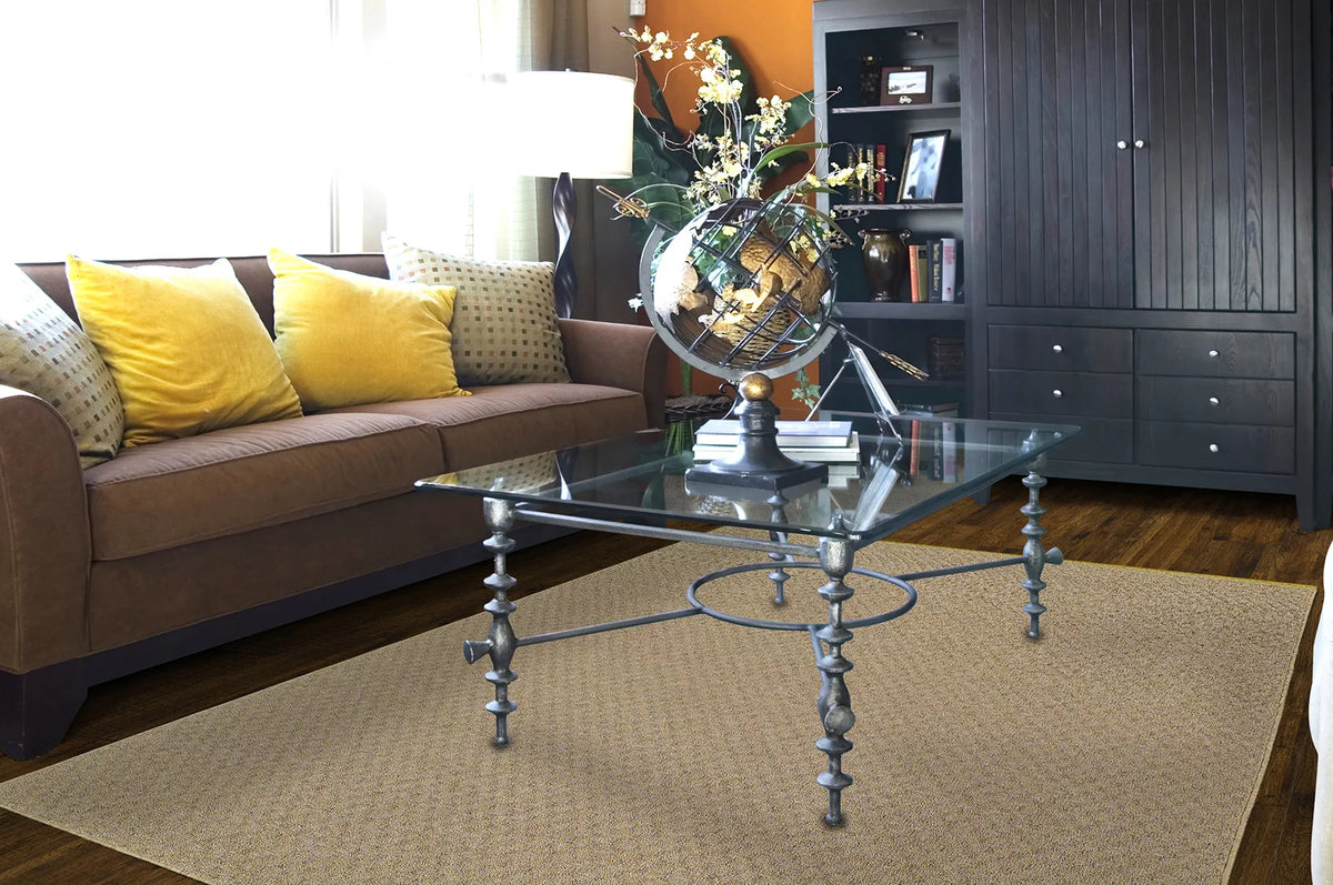 Tan Skid Resistant Area Rug M402036