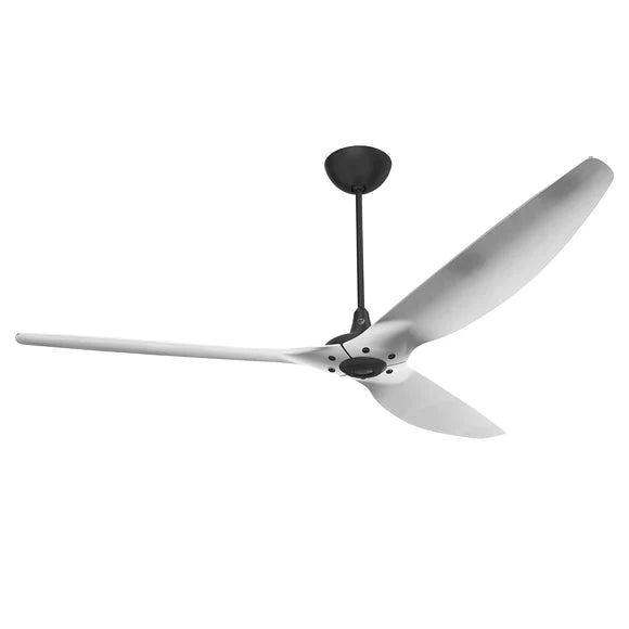 84 Ceiling Fan with Brushed Aluminum Blades and Black Finish F428581