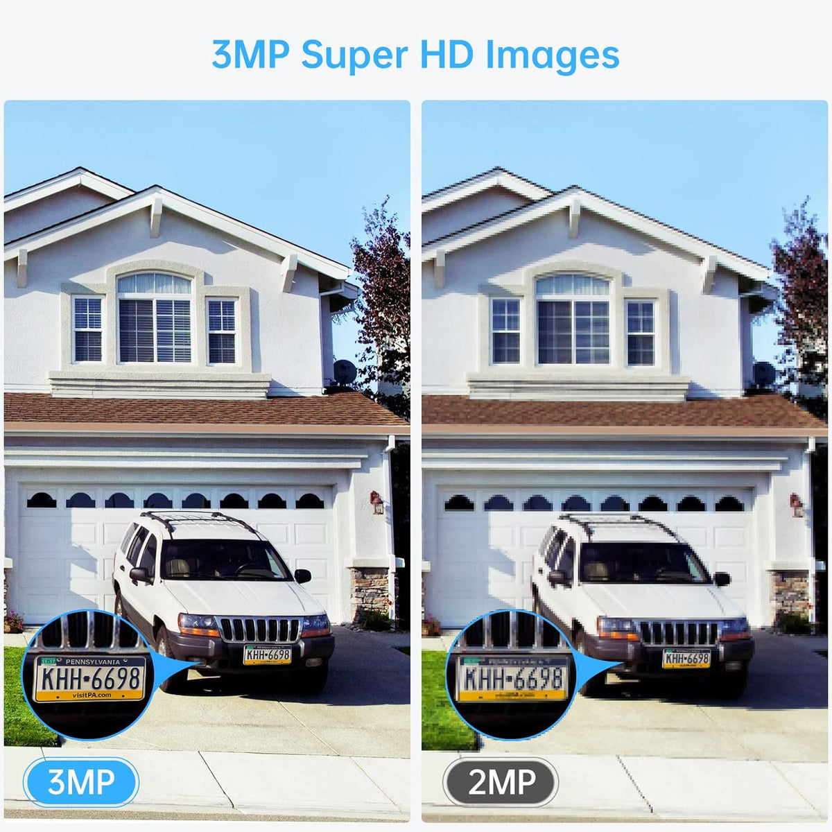 3MP Wireless Security Camera System with Audio, 8CH NVR, 8Pcs 3MP WiFi IP Cameras, 2TB Hard Drive O276652