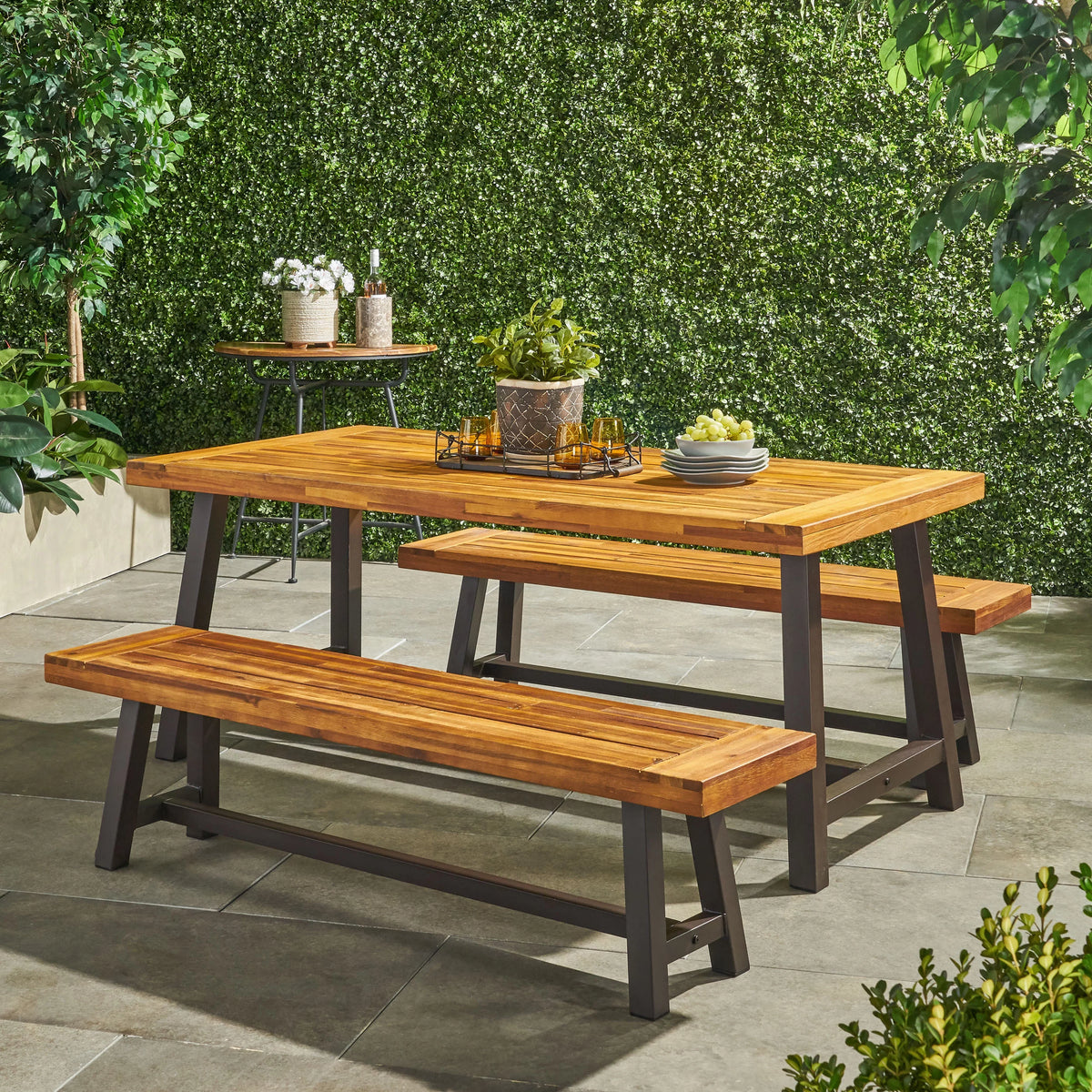 4 Seat Acacia Picnic Dining Set F4932