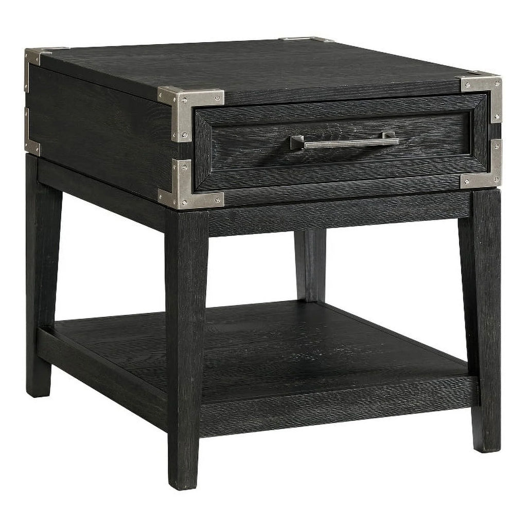 Black Wood End Table H933