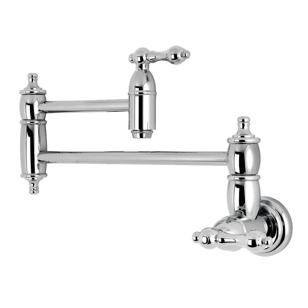 Wall Mounted Pot Filler Faucet Polished Chrome P3927