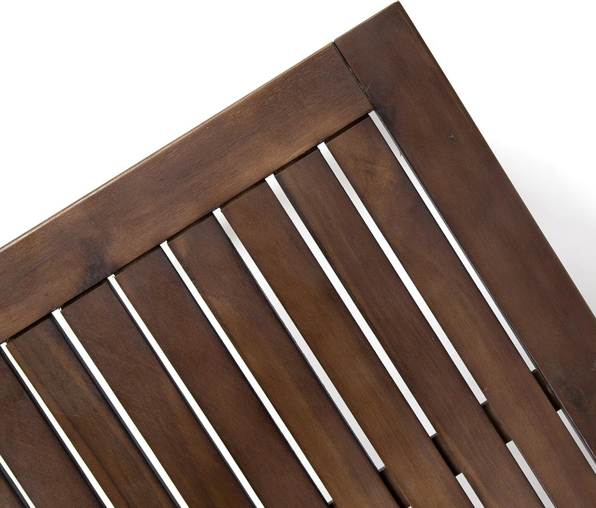White Base / Dark Brown Top Acacia Wood Coffee Table B9704