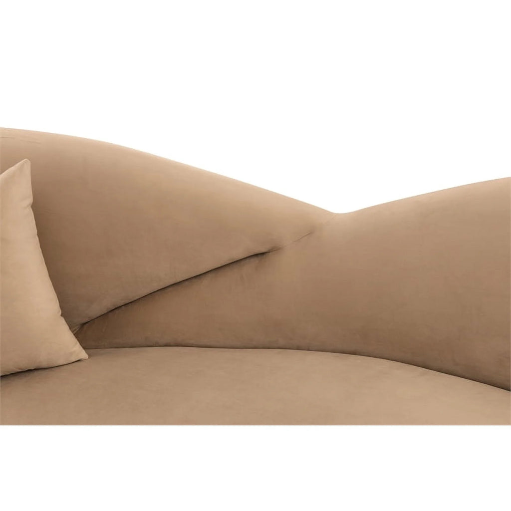 Upholstered Fabric and Metal Sofa C329307