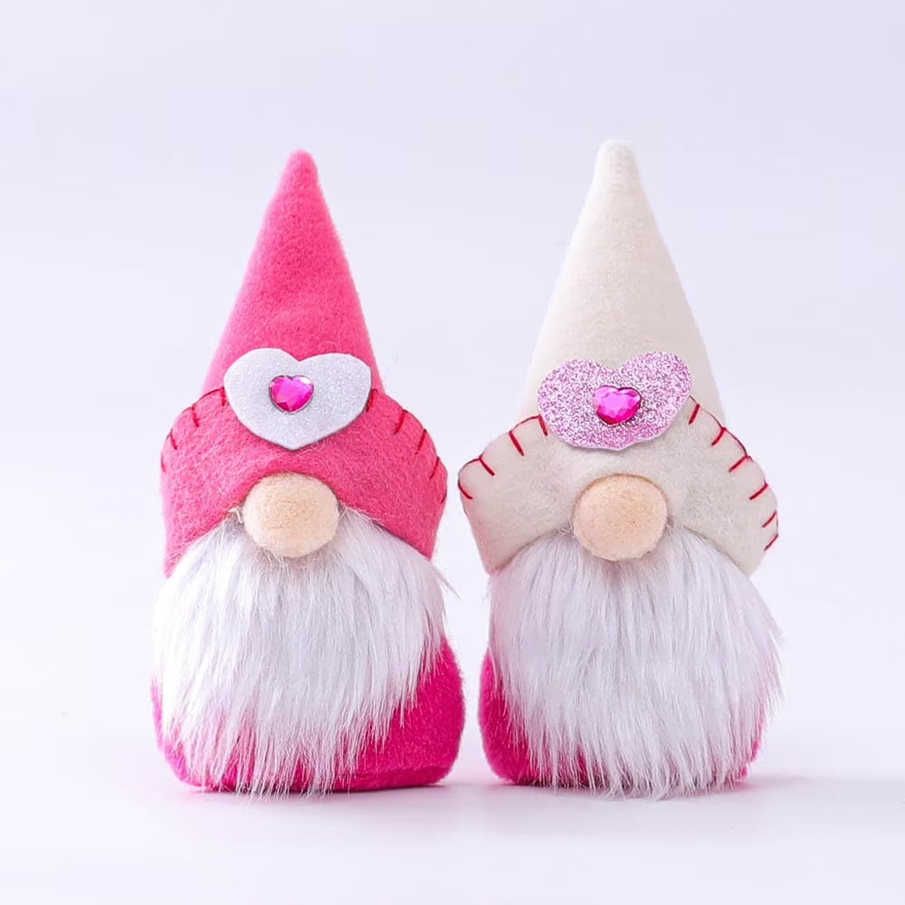 2pcs Handmade Gnome Plush Scandinavian Tomte Decor Table Elf Dolls Ornaments D9673