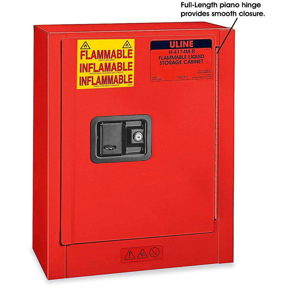 Red Manual Doors Flammable Storage Cabinet E386685