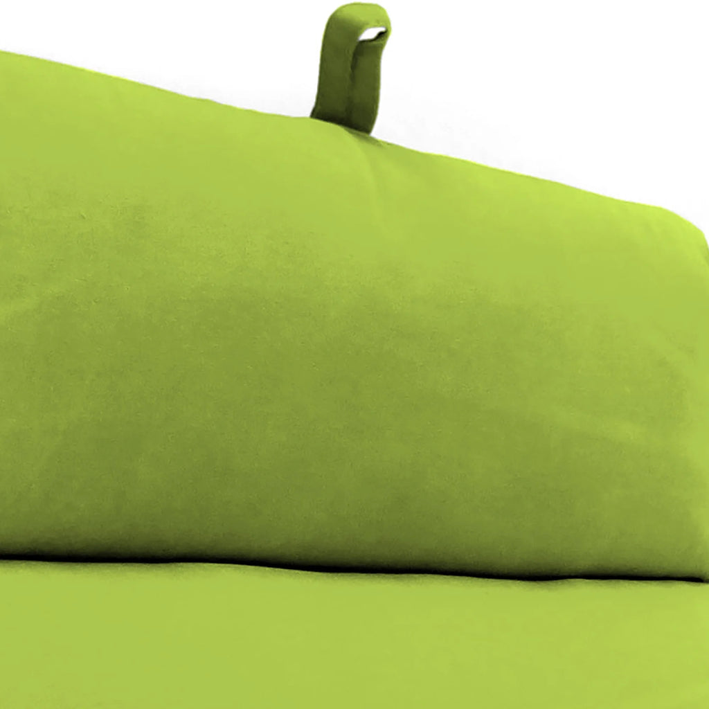 Green Rectangular Outdoor Chaise Lounge Cushion H47576