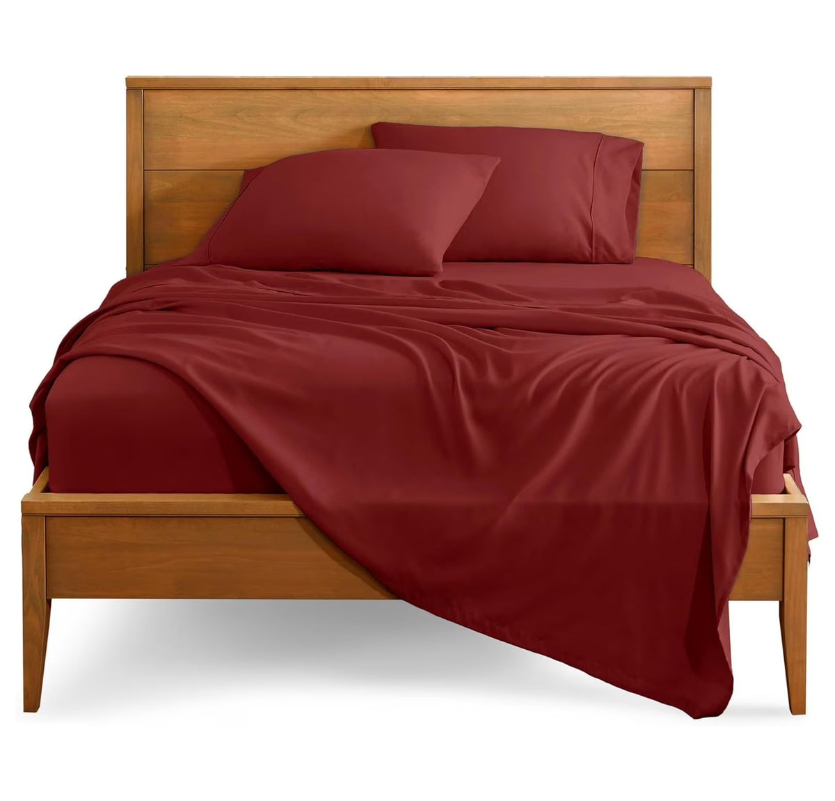 Rosewood 4 Piece Ultra-Soft Microfiber Full Bed Sheets O439979