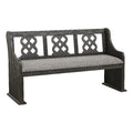 Traditional Wood Dining Room Bench with Back I9855