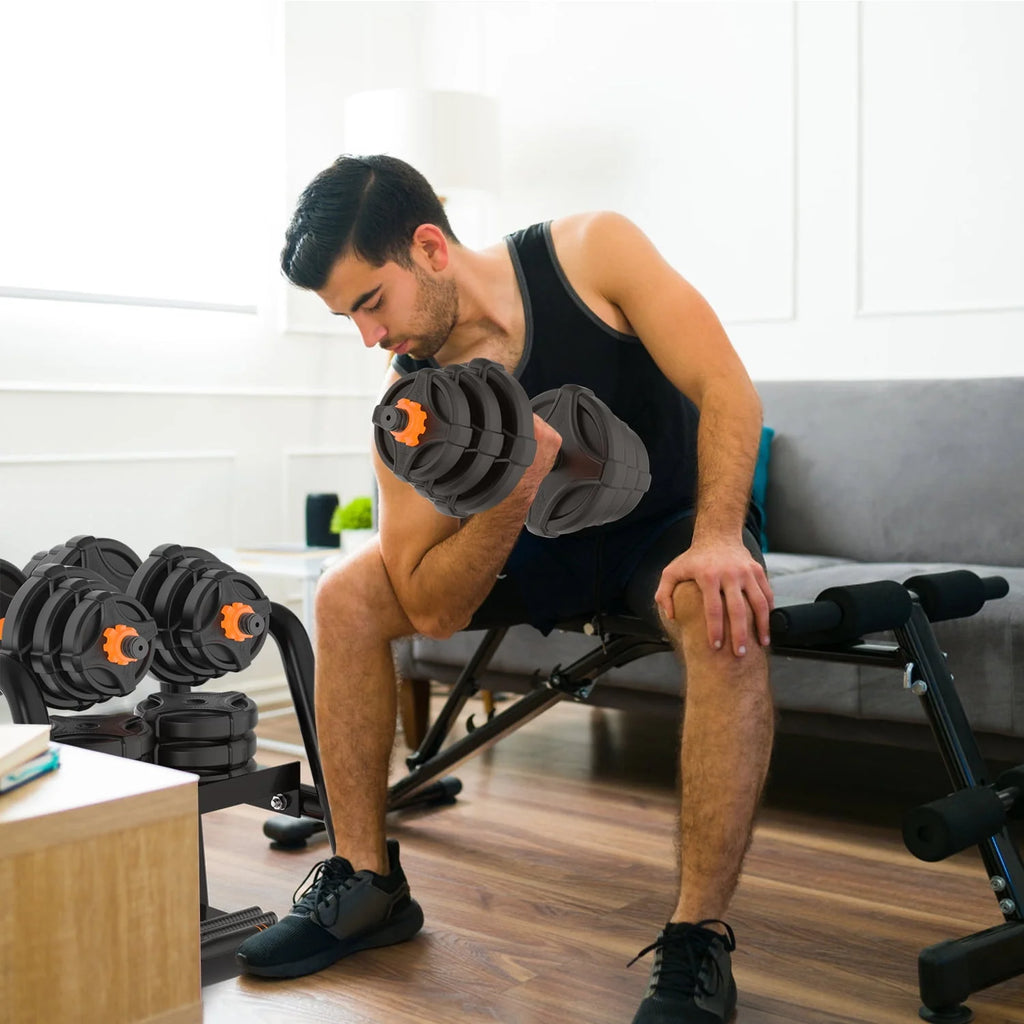 Adjustable Weight Dumbbell Set with Connector C327