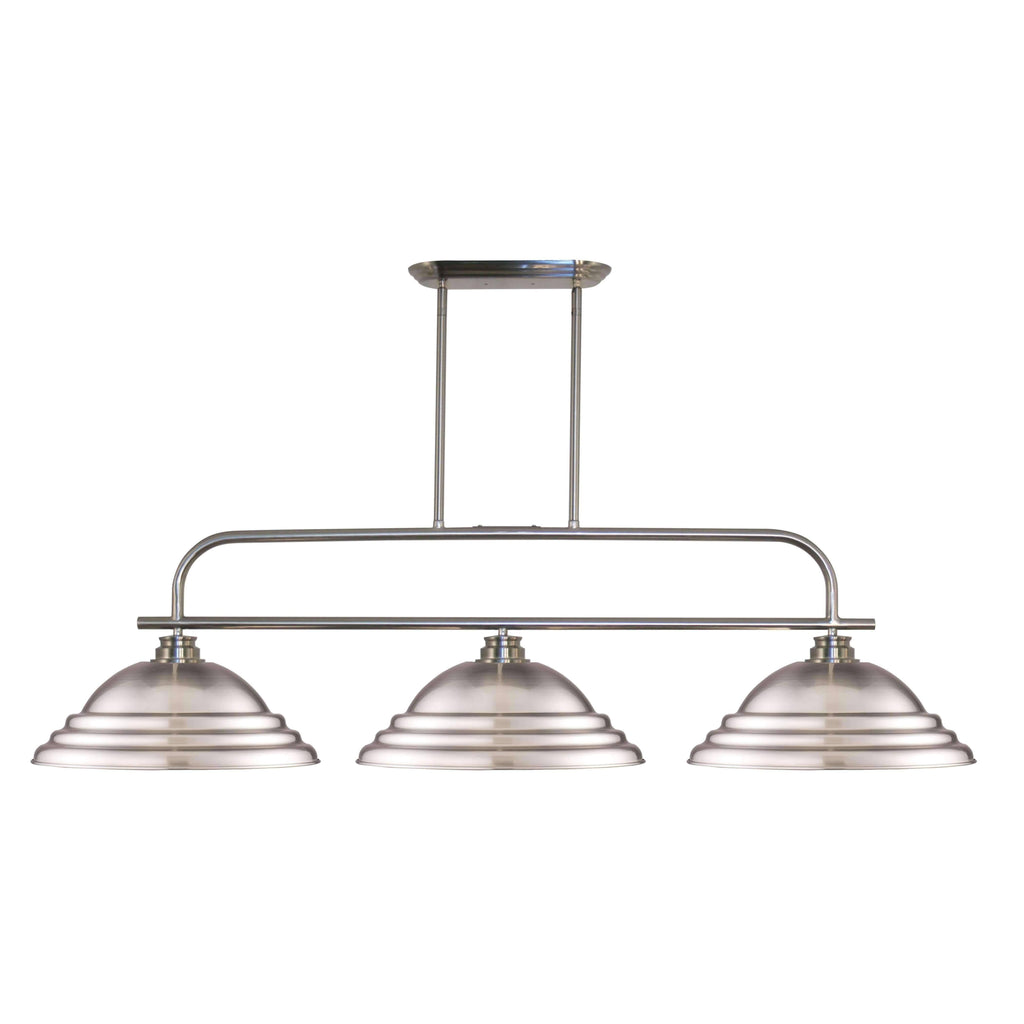 3-Light Island/Billiard Brushed Nickel N590