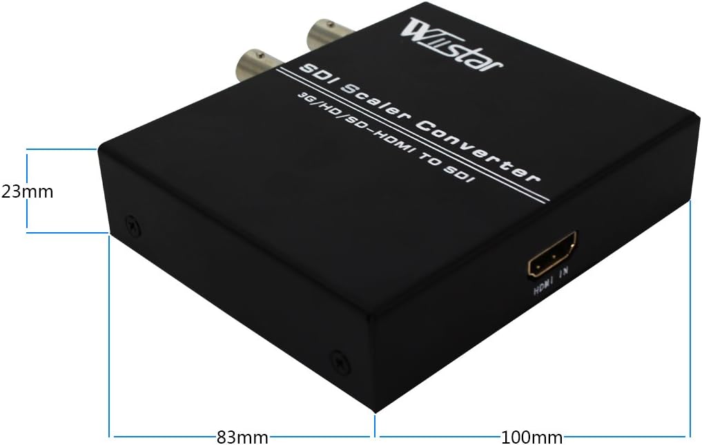 HDMI to SDI Audio Video Converter with Two SDI Outputs, 1080P, Black, Pack of 2 C164337