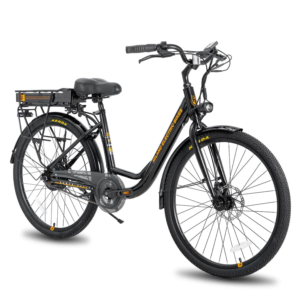 Electric Cruiser Bike 26 36V 7.8 Ah Removable Battery 500W Black G98022