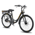 Electric Cruiser Bike 26 36V 7.8 Ah Removable Battery 500W Black G98022