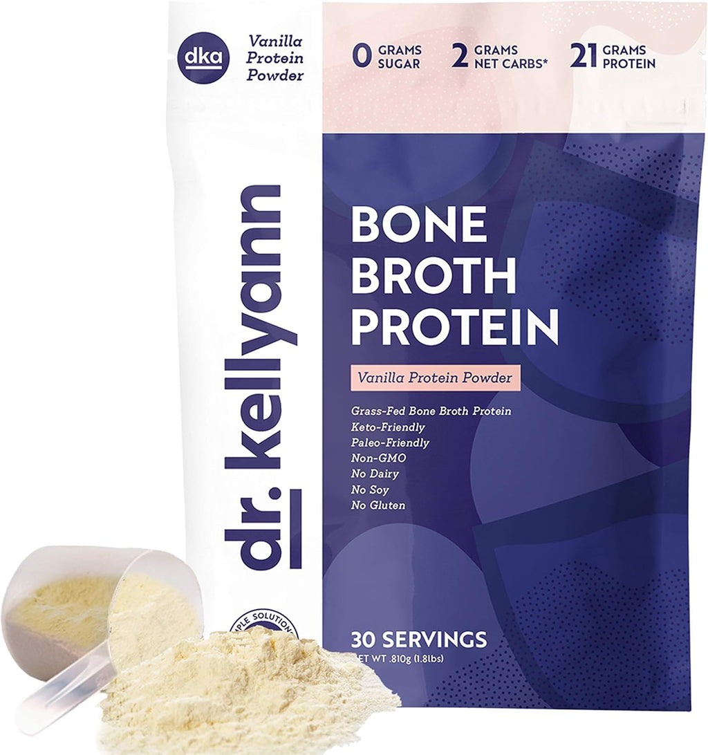 Keto Bone Broth Protein Powder Chocolate, 30 Servings Pack of 2 I887