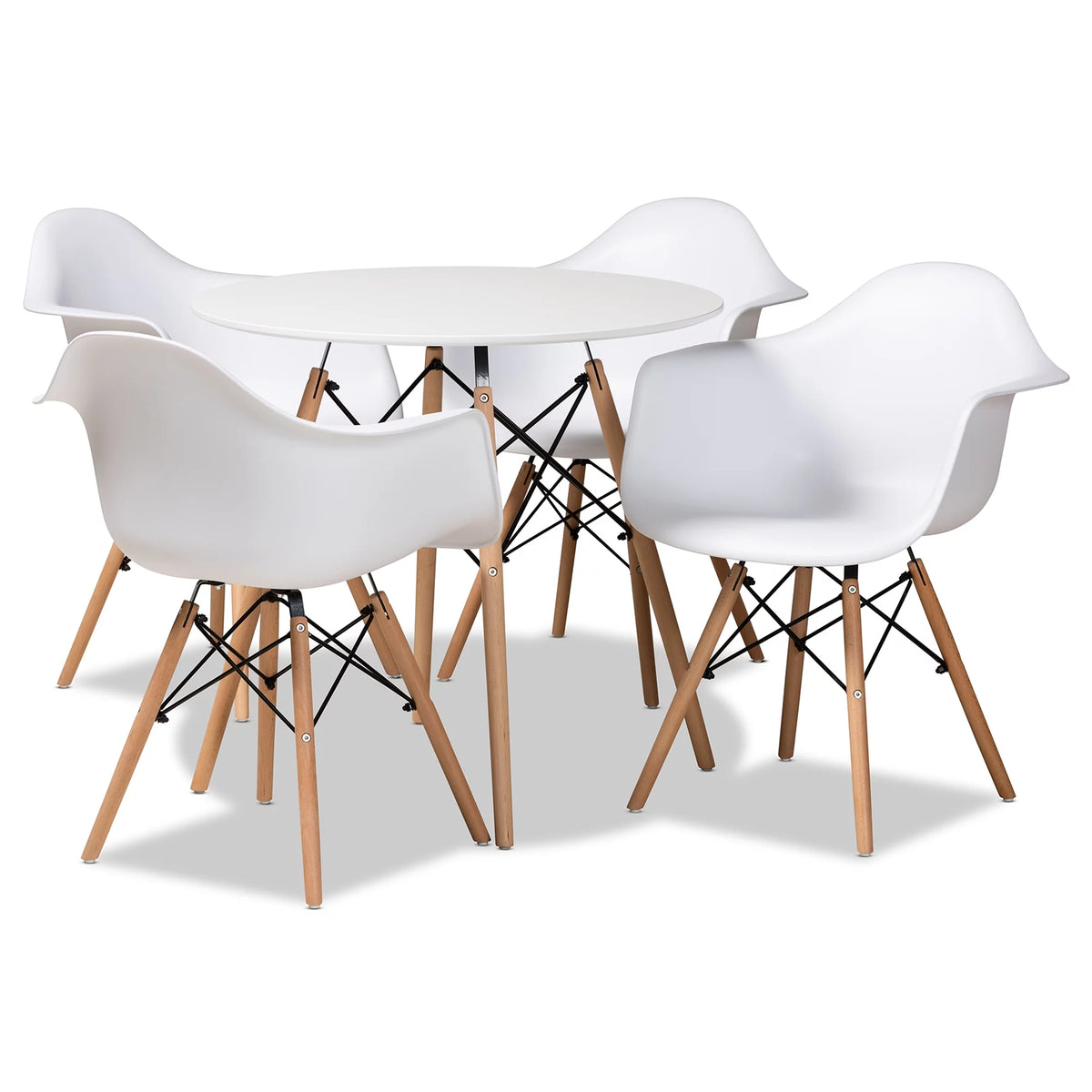 White 5-Piece Dining Set R682780