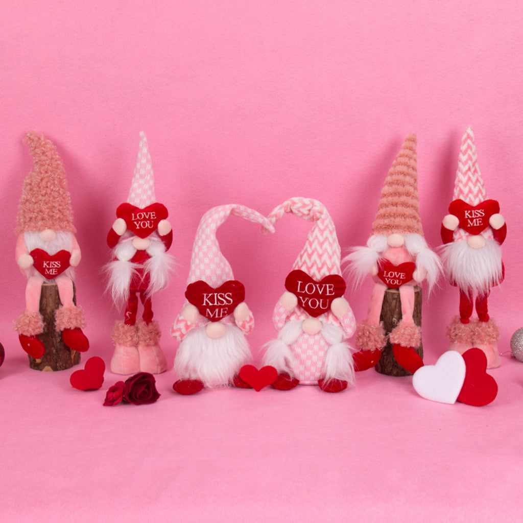 Valentine Gnomes Plush Decorations O832
