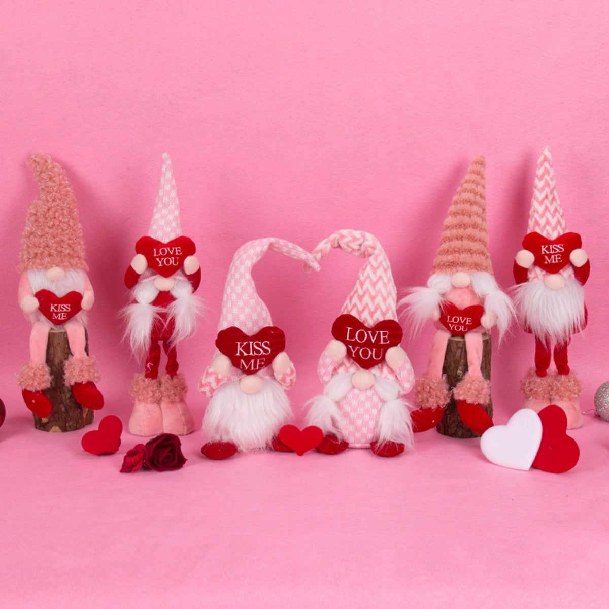 Valentine Gnomes Plush Decorations O832