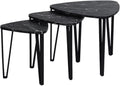 Nesting Coffee Tables Set of 3 Black K187