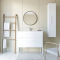 White oak Wood Column Cabinet Y156