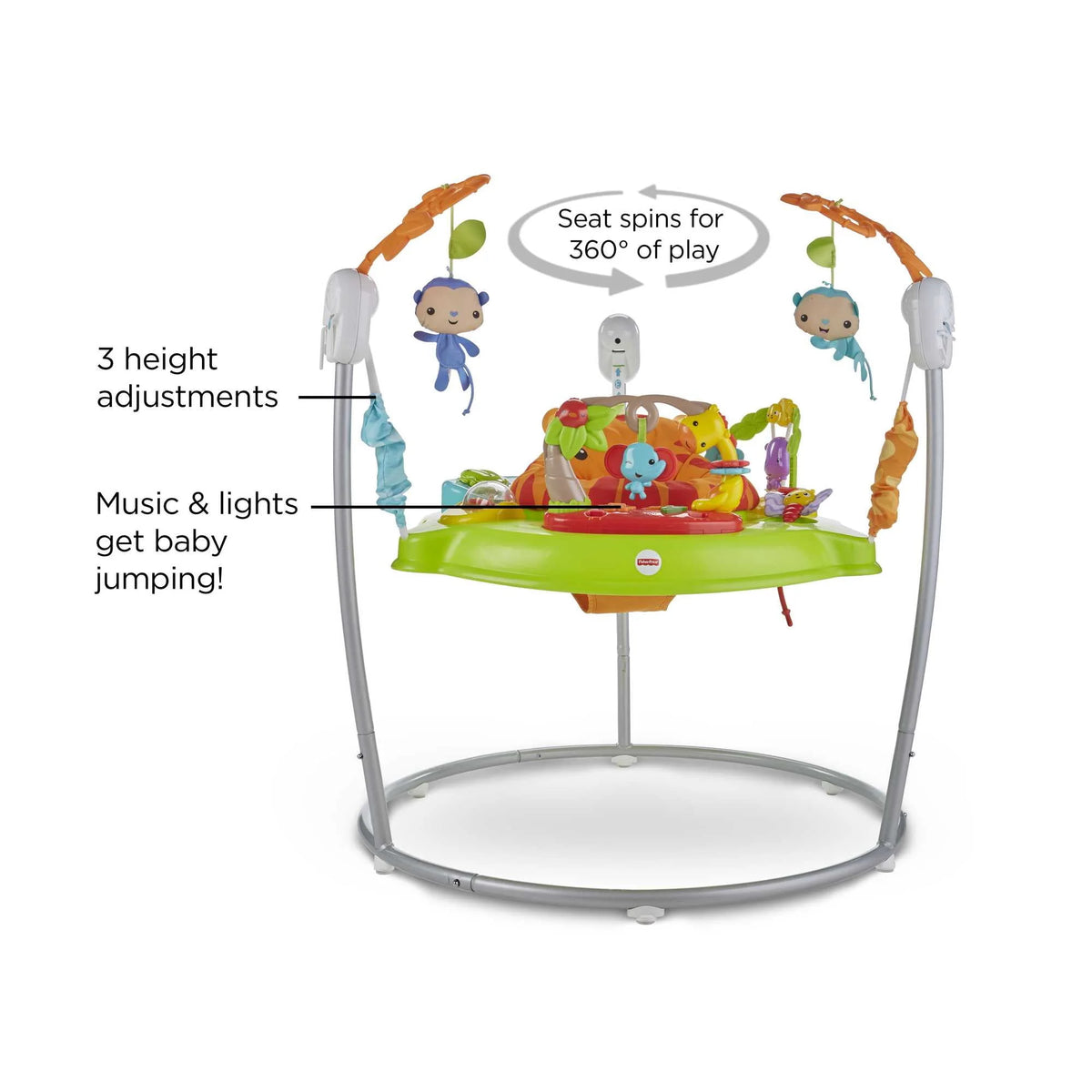 Baby Bouncer Activity Center with Lights Music and Toys C711295