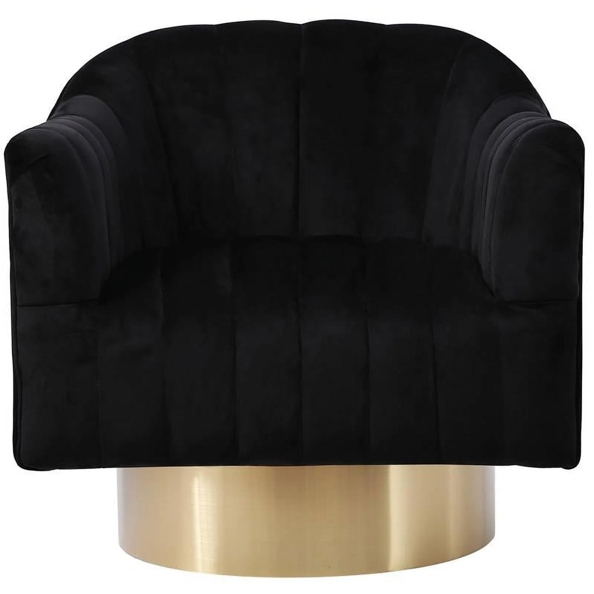 18" Tufted Velvet Swivel Accent Chair U528