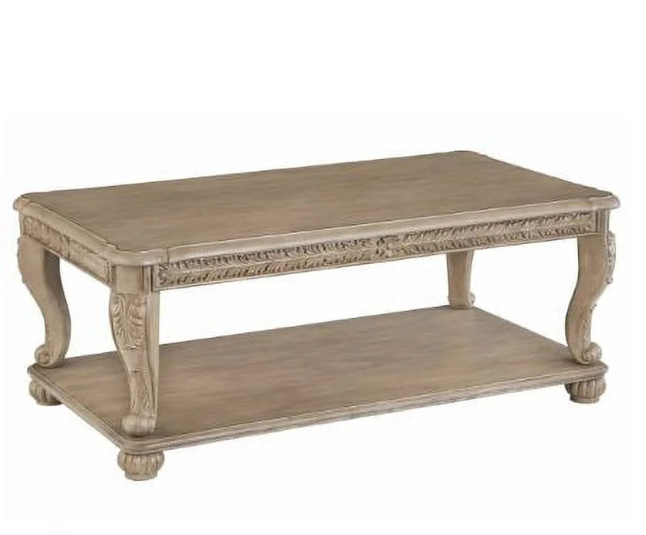 Light Brown Rectangular Cocktail Table I3880
