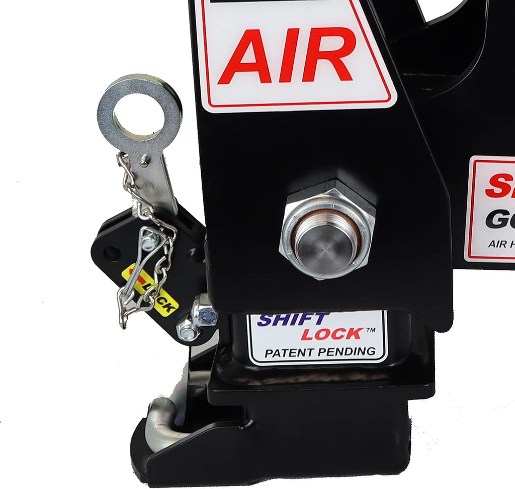 Gooseneck Air Hitch & Coupler, Round 3-15/16 Angled Pin 30K SL Coupler B363
