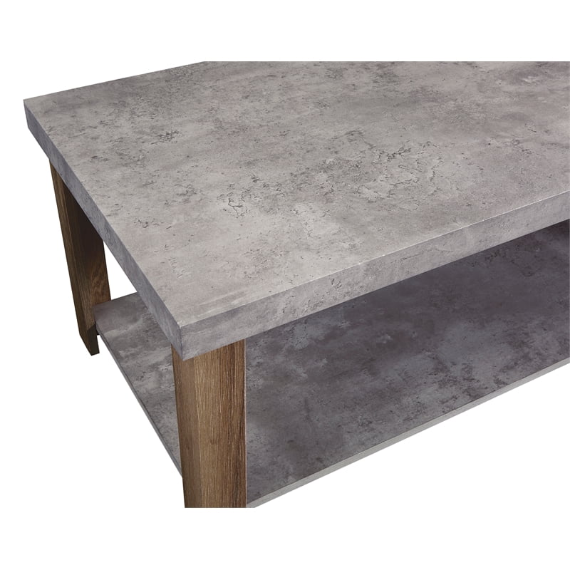 Gray & Oak Cocktail Table & 2 End Tables X922115