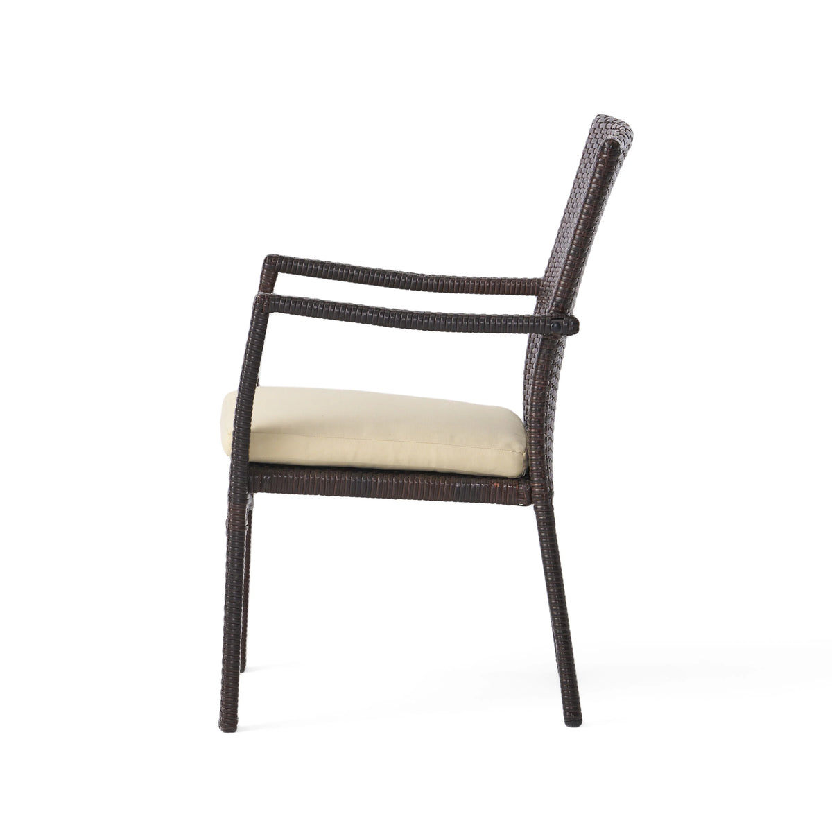 Multibrown Wicker Dining Chair (Set of 2) W74932